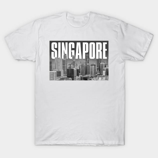 Singapore Cityscape T-Shirt by PLAYDIGITAL2020